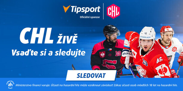 CHL živě: Vsaďte si a sledujte Ligu mistrů v hokeji na TV Tipsport CHL živě: Vsaďte si a sledujte Ligu mistrů v hokeji na TV Tipsport