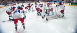 Čeští reprezentanti před posledním utkáním v základní skupině na MS v hokeji 2024 v Praze, jako další je čeká čtvrtfinále