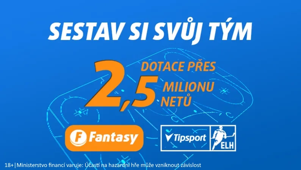 Tipsport Fantasy hokej extraliga - bavte se a vyhrajte podíl z více než 2,5 milionu Netů