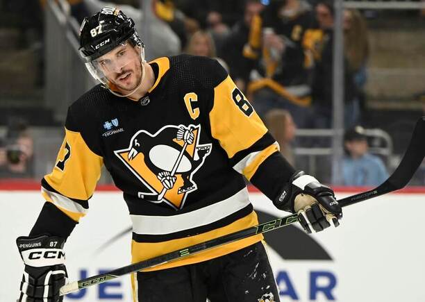 Kanadský hokejista Sidney Crosby, kapitán klubu NHL Pittsburgh Penguins.