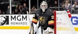 Český brankář Jiří Patera v dresu týmu NHL Vegas Golden Knights.