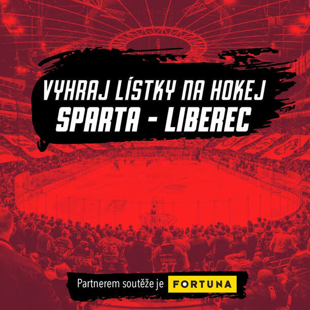 Soutěž o vstupenky zdarma: Vyhrajte lístky na hokej Sparta vs. Liberec (13. 10. 2024)