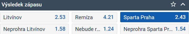 Tip na hokej HC Verva Litvínov vs. HC Sparta Praha v 10. kole TELH 2024/25 (11. 10. 2024, 17:30, online živě na TV Tipsport)