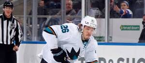 Nová posila Pardubic Jasper Weatherby v dresu San Jose Sharks