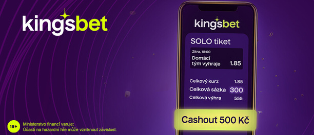 Kingsbet Super Cashout - Předčasná výplata SOLO tiketu přes Kingsbet cashout