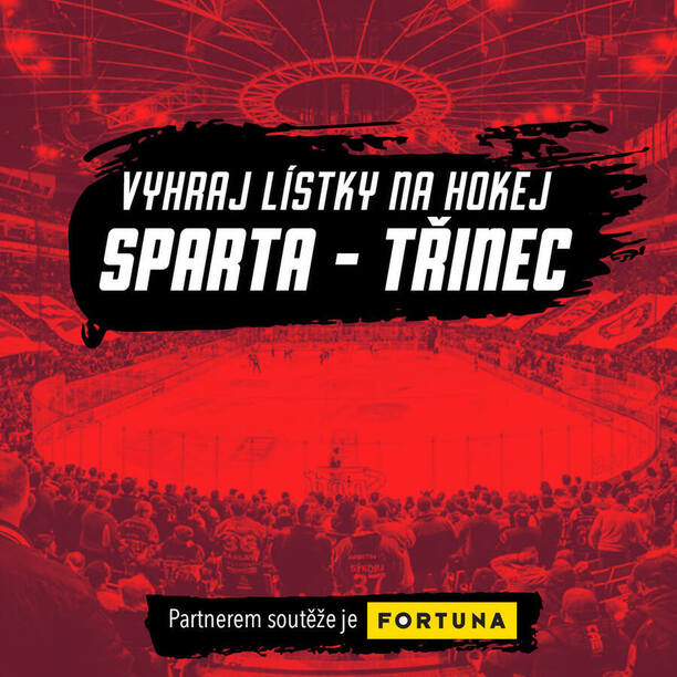 Soutěž o vstupenky na hokej zdarma: extraliga Sparta vs. Třinec (20. 12. 2024)