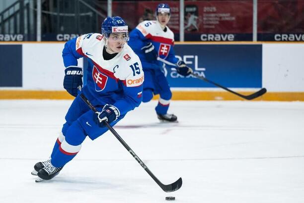 Hlavní lídr slovenské reprezentace U20 Dalibor Dvorský v akci