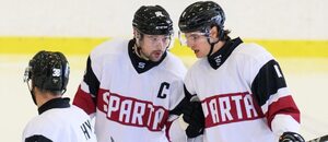 Hokejisté Sparty proti Mountfieldu HK v přípravném duelu Hokejisté Sparty proti Mountfieldu HK v přípravném duelu