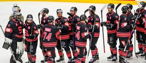 Hráči Sparty se radují z vítězství v Champions Hockey League Hráči Sparty se radují z vítězství v Champions Hockey League